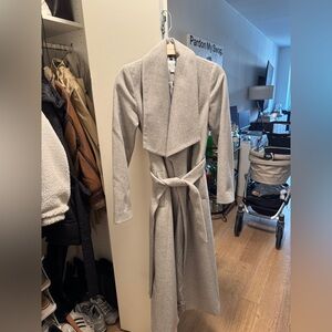 Cole Haan Light Gray Trench Coat